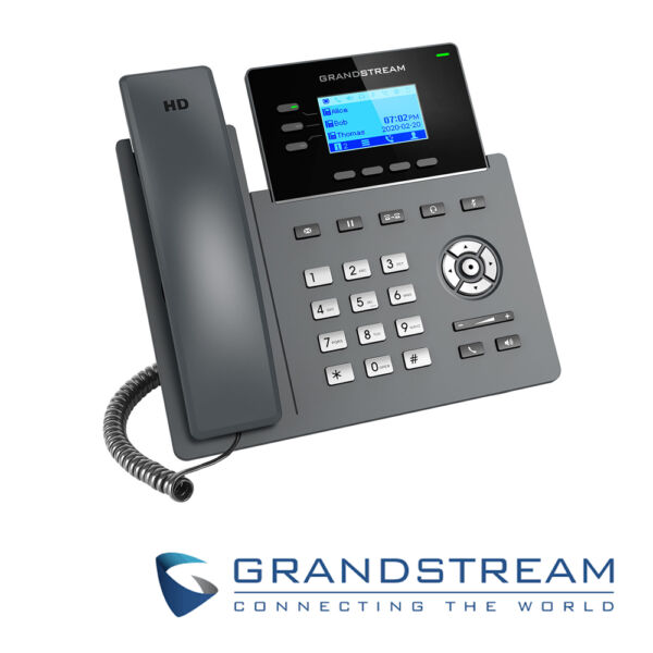 TELEFONO IP GRADO CARRIER GRANDSTREAM GRP2603P 6 CUENTAS SIP 3 LINEAS COMPATIBLE CON GDMS CONFERENCIA DE 5 VIAS EHS PoE NO INCLUYE ADAPTADOR DE CORRIENTE - Image 2