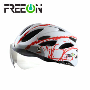 FREE ON CASCO ADULTO CON LENTES INTEGRADOS IMANTADOS UNITALLA COLOR BLANCO