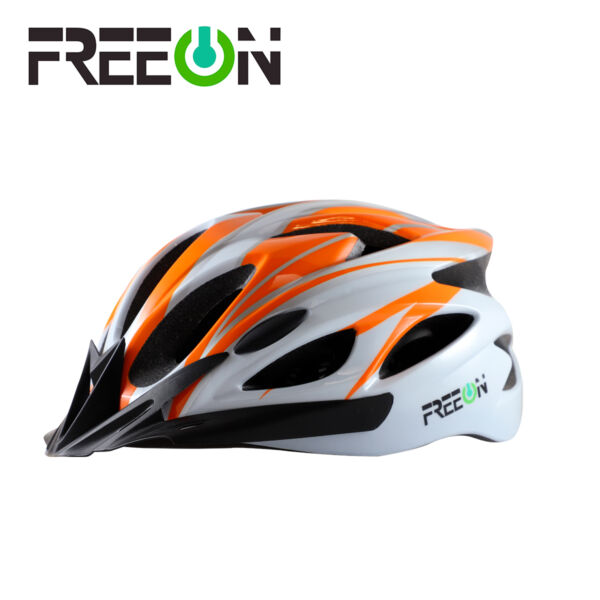 FREE ON CASCO ADULTO DEPORTIVO UNITALLA CON VICERA NARANJA