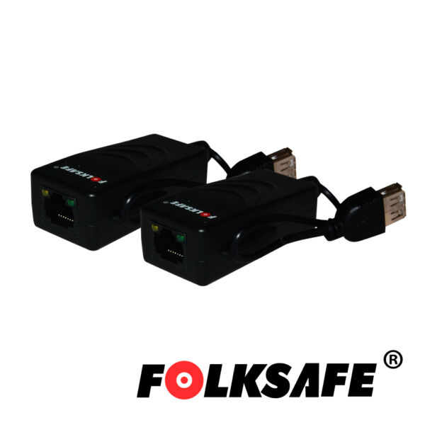 EXTENSOR USB FOLKSAFE FS-6201U TRANSMISOR/RECEPTOR PERMITE EXTENDER DISPOSITIVOS USB O HUB HASTA 200MTS USB 1.1 Y HASTA 100MTS EN USB 2.0 UTILIZANDO CABLE UTP CAT 5E/6(RECOMENDABLE 100% COBRE) - Image 2