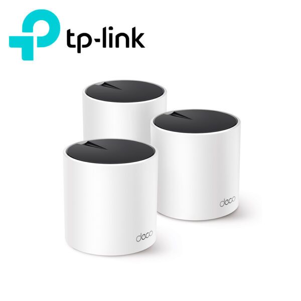 SISTEMA WI-FI 6 MESH TP-LINK DECO X55 (3-PACK) AX3000 DUAL BAND/574MBPS 2.4GHZ / 2402 MBPS 5 GHZ/ HASTA 500M2 COMPATIBLE CON ALEXA