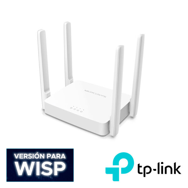 ROUTER INALAMBRICO DUAL BAND AC1200 MERCUSYS AC10 / 802.11ac (WIFI 5) / VELOCIDAD DE 300Mbps: 2.4GHz / VELOCIDAD 867 Mbps: 5GHz / 1 PUERTO WAN 10/100 Mbps  2 PUERTOS LAN 10/100 Mbps.