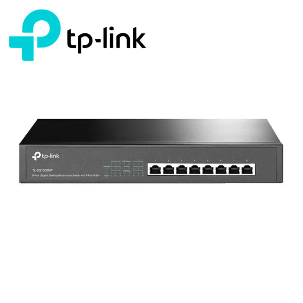 SWITCH NO ADMINISTRABLE TP-LINK TL-SG1008MP / CUENTA CON 8 PUERTOS RJ45 POE AF/AT 10/100/1000 Mbps / POTENCIA POE TOTAL 153 W / TECNOLOGÍA DE EFICIENCIA ENERGÉTICA / CARCASA METÁLICA IDEAL PARA ESCRITORIO / USO INTERIOR - Image 3