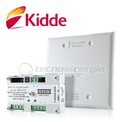 MÔDULO DE CONTROL DE SIRENAS Y ESTROBOS VIGILANT GSA-CC1, CUENTA CON DIRECCION ELECTRONICA (SIN SWITCHES) REQUIERE FUENTE DE PODER AUXILIAR, SE INTEGRA CON LOS PANELES VS1 Y VS4 DE KIDDE POR MEDIO DEL LAZO DE COMUNICACIÓN SLC, LISTADO UL, ULC, CSFM, MEA - Image 3