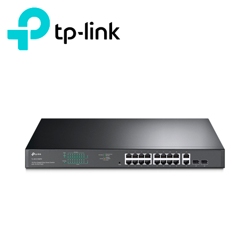 SWITCH ADMINISTRABLE TP-LINK TL-SG1218MPE / CUENTA CON 16 PUERTOS RJ45 POE AF/AT 10/100/1000 Mbps + 2 PUERTOS GIGA SFP / POTENCIA POE TOTAL 192 W / TECNOLOGIA DE EFICIENCIA ENERGETICA / CARCASA METALICA IDEAL PARA RACK / USO INTERIOR - Imagen 2