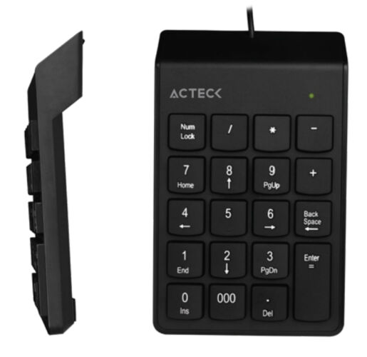 Teclado Numérico  - Teclado Numérico  ACTECK AC-932622 - USB, Numérico, Negro, Universal