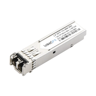 Transceptor SFP (Mini GBIC) para Fibra Multimodo / 1.25 Gbps / Conectores LC, Dúplex / Hasta 550 m