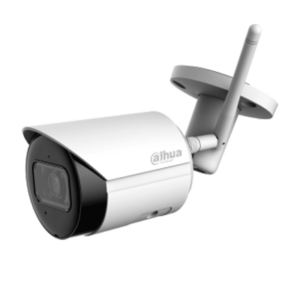 DAHUA IPC-HFW1430DS-SAW  - Camara IP Bullet Wifi de 4 Megapixeles/ Lente de 2.8mm/ 90 Grados de Apertura/ H.265+/ IR de 30 Metros/ Microfono Integrado/ Ranura para MicroSD/ Metalica/  IP67/ DWDR/ Videoanaliticos con SMD/