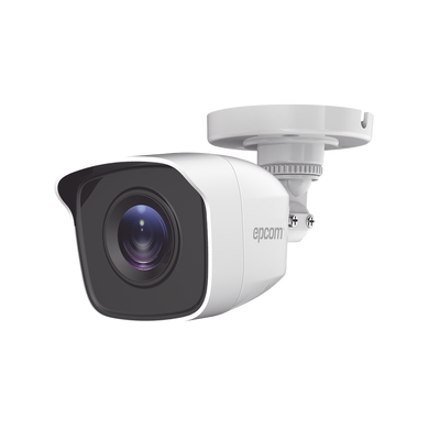 Bala TURBO 2 Megapíxeles (1080p) / Gran Angular 103° / Lente 2.8 mm / IR EXIR Inteligente 20 mts / Exterior IP66 / dWDR / TVI-AHD-CVI-CVBS / Policarbonato