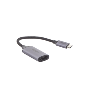 Cable Adaptador USB C a HDMI 4K@60Hz / Convertidor Thunderbolt 3 / Caja de Aluminio / HDMI V2.0 / 3D / Longitud del cable 10cm