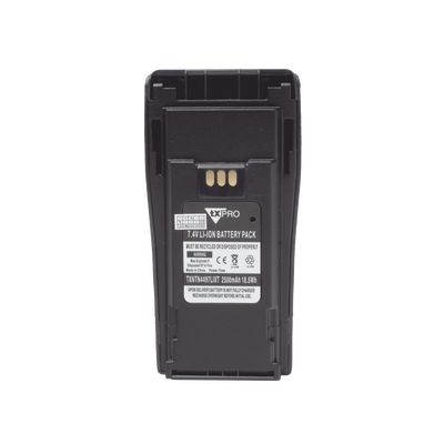 Batería de Li-Ion, 2500 mAh. Alternativa para HNTN4497 para el radio Motorola  EP-450/ DEP 450/CP200/CP250/PR400/GP3388/CP080/150/200.(incluye clip)