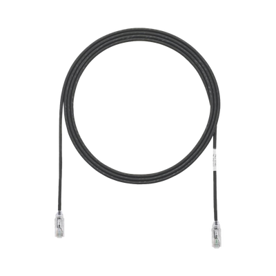 Cable de Parcheo TX6, UTP Cat6, Diámetro Reducido (28AWG), Color Negro, 1ft - Image 4