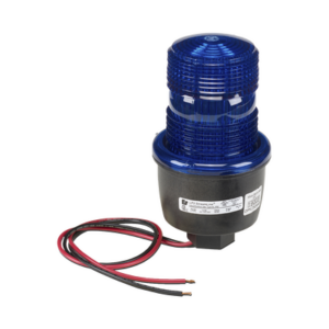 Luz de advertencia LED serie Streamline, 24 Vcd, montaje en tubo, azul