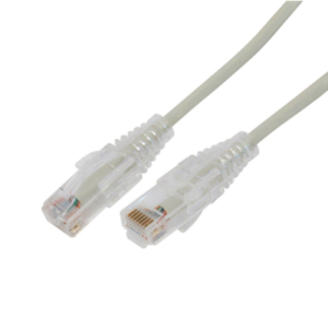 Cable de Parcheo Slim UTP Cat6A - 0.5 m Gris, Diámetro Reducido (28 AWG)
