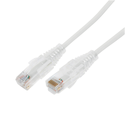 Cable de Parcheo Slim UTP Cat6A - 1 m Blanco, Diámetro Reducido (28 AWG) - Image 2