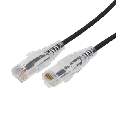 Cable de Parcheo Slim UTP Cat6A - 10 m Negro, Diámetro Reducido (28 AWG) - Image 3