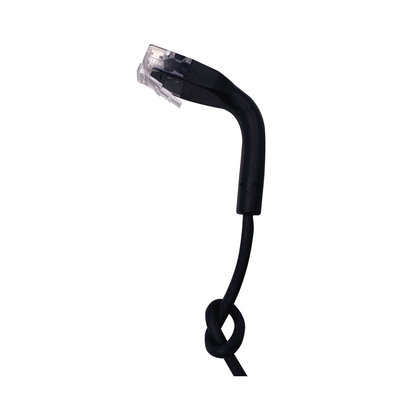 Cable de Parcheo Ultra Slim Con RJ45 Flexible UTP Cat6 - 1 m Negro Diámetro Reducido - Image 2