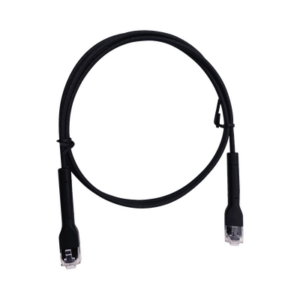 Cable de Parcheo Ultra Slim Con Bota Flexible UTP Cat6 - 1.5 m Negro Diámetro Reducido