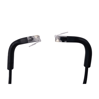 Cable de Parcheo Ultra Slim Con Bota Flexible UTP Cat6 - 1.5 m Negro Diámetro Reducido - Image 2