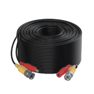 Cable Coaxial Siames (Mini RG59) + Alimentación / 20 Metros de Distancia / CCA / Soporta 1080p (2 Megapixel) hasta 4K (8 Megapixel) / Uso Interior y Exterior