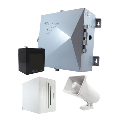 KIT EB BATERIA+ENERGIZADOR YONUSA EY NG 12000 1+ ENS-BT412 O EQUIVALENTE +Sirena 30w + gabinete