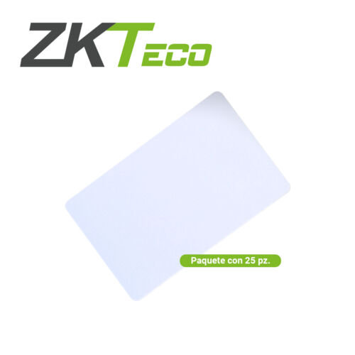 TARJETA DE PROXIMIDAD FRECUENCIA DE 13.56MHZ ZKTECO ICFM11 CON 1KB DE MEMORIA ENCAPSULADO EN PBC DIMENSIONES 85.5MM X 54 MM X 0.86MM 20pz