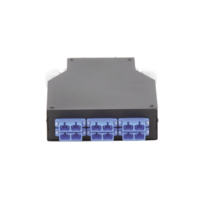 Distribuidor de Fibra óptica para Riel Din, 6 Acopladores SC/UPC Duplex Monomodo con Charola de Empalme