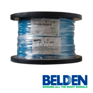 CABLE DE ALARMA CONTRA INCENDIOS BELDEN 5320UL D151000 FORRO PVC AZUL CMR RISER-FPLR 2C/18AWG 2 CONDUCTORES CALIBRE 18 AWG SOLIDO 100% COBRE USO INTERIOR ESPECIAL PARA APLICACIONES ALARMA DE INCENDIO, MONITORIZACIÓN / DETECCIÓN, CIRCUITOS: AUDIO, CONTROL, INICIACION, NOTIFICACIÓN BOBINA 1000 PIES 305 METROS