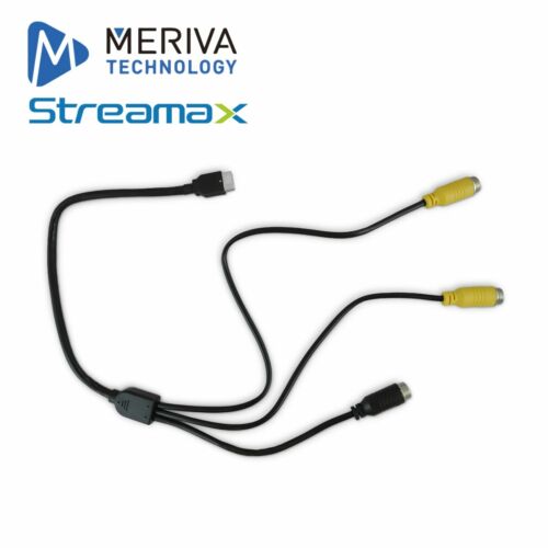 CABLE DE ENTRADA Y SALIDA DE VIDEO MERIVA STREAMAX  ADPLUS-CABLE DE VIDEO / 2 ENTRADAS DE VIDEO ( 1 AHD 1 IP) / 1 SALIDA DE VIDEO 4 PINES / CPOMPATIBLE CON ADPLUS 2.0