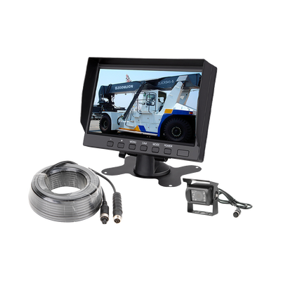 Sistema Profesional de Monitor y Cámara Alámbrico para Vehículos y Montacargas
