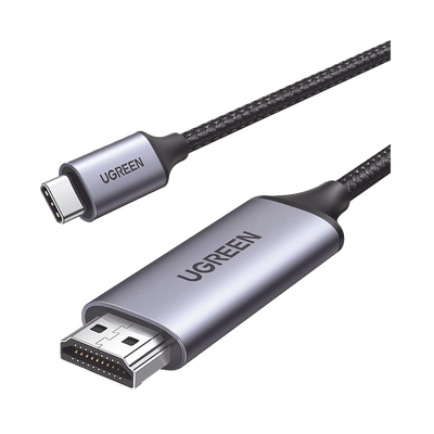 Cable USB-C 3.1 a HDMI 4K / 1.5m / Compatible con Thunderbolt 3 & 4 / Adaptador Tipo-C a HDMI / 4k@60Hz / Soporta Modo Espejo y Modo Extendido / Carcasa de Aluminio / Nylon Trenzado / Conector Niquelado / Blindaje Multicapa