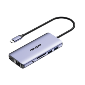 Hub (Adaptador) USB - C / 11 en 1 / 1 Salida HDMI (4K) / 2 Salida USB 2.0 / 2 Salidas USB 3.0 / 1 Salida VGA / 1 Salida SD (Memoria SD) / 1 Salida TF (Micro SD) / 1 Salida de Audio (8 - 48 KHz) / 1 Salida RJ45 / 1 Entrada USB - C (Carga Rapida)