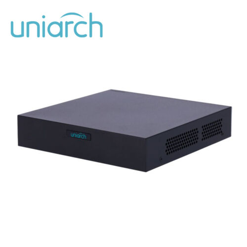 DVR PENTAHIBRIDO UNIARCH XVR-104F / 4CH BNC + 2 CH IP / 1080P LITE/ ALMACENAMIENTO 6TB / 12 VDC