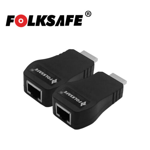 EXTENSOR HDMI FS-HD2000E FOLKSAFE TRANSMISOR Y RECEPTOR HASTA 50M CON UTP CAT5E Y 60M CON UTP CAT6 / EXTENCION DE SEÑAL HDMi - ALIMENTACIÓN 5VCD@1AMP TIPO "C" HASTA 1080P FÁCIL DE INSTALAR Y MANIPULAR