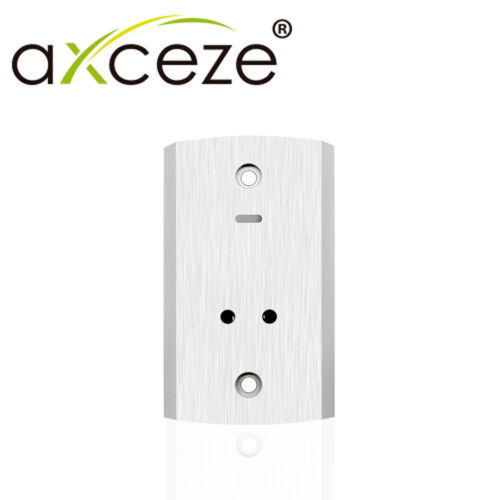 BOTON DE PERTICION DE SALIDA AX-B140 FORMATO VERTICAL CUBIERTA METALICA GRADO DE PROTECCIÓN IP68 SOPORTA EXTERIOR TIENE LED INDICADOR DE ESTADO SE PUDEN AJUSTAR LA DISTANCIA DE ACTIVACIÓN Y EL RETARDO PARA ABRIR LA PUERTA