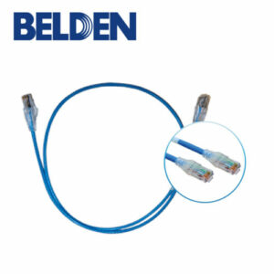 PATCH CORD UTP CAT6 BELDEN C6D1106010 FORRO PVC AZUL CMR-RISER 4 PARES CALIBRE CONDUCTOR 28 AWG DIÁMETRO REDUCIDO COBRE ESTAÑADO MULTIFILAR USO INTERIOR PARTES RELACIONADAS:CONECTORES MODULARES CAT6 PATCH PANEL CAT6 LONGITUD 10 PIES 3 METROS