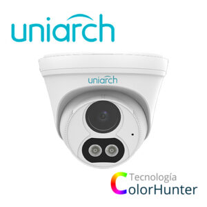 CAMARA IP TURRET IPC-T213-APF28W COLORHUNTER / 3MP / LUZ DUAL / UNIARCH BY UNV / ULTRA265/ LENTE 2.8MM / IP67 / DWDR / MIC INCLUIDO / DIGITAL DEFOG / 30 MTS IR / POE + 12VDC / 3-AXIS / LUZ BLANCA 15 MTS