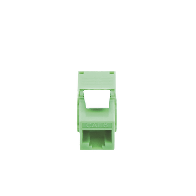 Módulo Jack Keystone Cat6A (toolless), con terminación en ángulo 180 º Color Verde, Compatible con Faceplate y Patchpanel Linkedpro - Image 6