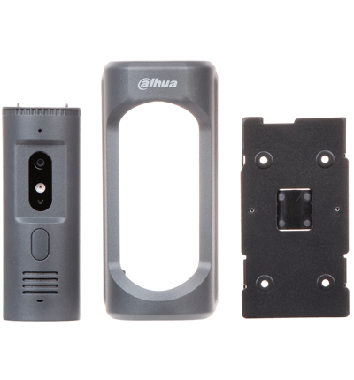 DAHUA VTO2101E-P-S2 - Frente de Calle para Videoportero IP/ Antivandalico IK10/ Funcion Independiente/ Metalico/ IP65/ Camara de 2 Megapixeles/ Soporta Mensajes de Video y Audio/ PoE 802.3 af/ Apertura de Puerta/