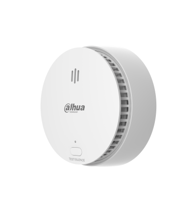 DAHUA DHI-HY-SA21A-W2 - Detector de Humo Inalámbrico / Sensor Fotoeléctrico de Doble Cámara / Sirena Interna de 85dB / Función de Prueba y Silenciar / Alarma Visual y Sonora / Indicador Led / #AlarmasDahua