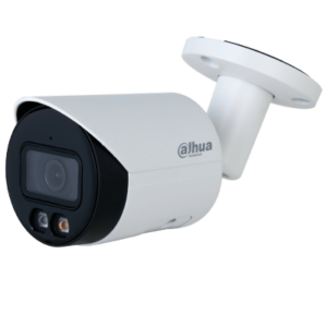 DAHUA IPC-HFW2449S-S-IL - Camara Bullet IP 4 Megapixeles/ Iluminador Dual Inteligente+Full Color/ WizSense/ Lente de 2.8mm/ 95 Grados/ Microfono Integrado/ 30 Mts de IR y Luz Visible/ Metal/ Ranura MicroSD/ WDR 120dB/ SMD Plus/ PoE/