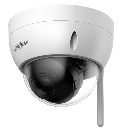 DAHUA IPC-HDBW1230DE-SW - Camara IP Domo Wifi de 2 Megapixeles/ Lente de 2.8 mm/ 100 Grados de Apertura/ IR de 30 Metros/ Ranura para MicroSD/ IP67/ Antivandalica Ik10/ Detección de Humanos SMD/ Hasta 80 Metros de Alcance en Area Abierta/