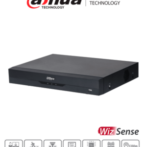 DAHUA XVR5108HE-4KL-I3 - DVR 8 Canales 4K/ WizSense/ H.265+/ 8 Canales HDCVI +8 IP/ 2 Canales de Reconocimiento Facial/ SMD Plus/ Protección Perimetral/ 1 Sata de Hasta 16 TB/ 8 Entradas y 3 Salidas de Alarma/ #ProHDCVI