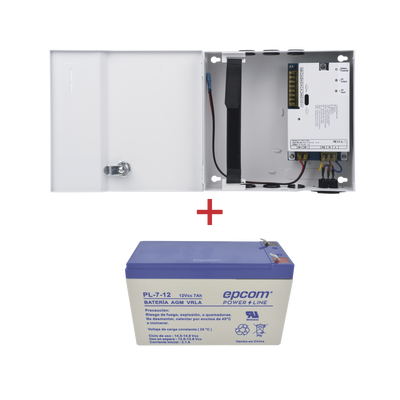 Kit / Fuente PL12DC3ABK  + Batería incluída PL712