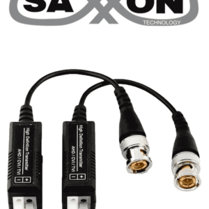 SAXXON SXCF200 - Par de Transceptores Pasivos 4 en 1 / 1080P hasta 250 Metros / 720P hasta 300 Metros / Soporta HDCVI / AHD / TVI / CBVS / Push para Fácil Conexión