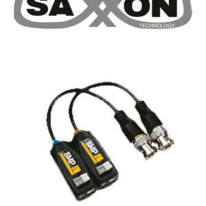 SAXXON SXCF800 - Par de Transceptores Pasivos 4K / Botónes Push /  8MP ( 4K ) / Soporta HD-TVI / AHD / CVI / CVBS / Audio por Coaxitron / Datos para Menu de Configurar de Cámaras