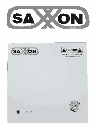 SAXXON SX10A9CH - Fuente de Poder Profesional 12 VCD / 10 Amperes / 9 Canales / 1.1 Amperes por Canal / Protección contra Sobrecargas / Led Indicador de Funcionamiento
