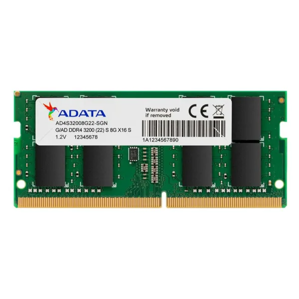 Memoria RAM - Memoria RAM ADATA AD4S32008G22-SGN - 8 GB, DDR4, 3200 MHz, SO-DIMM