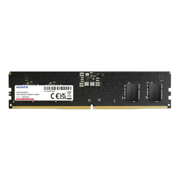 Memoria RAM  - Memoria RAM  ADATA AD5U48008G-S - 8 GB, DDR5, 4800MHz, UDIMM