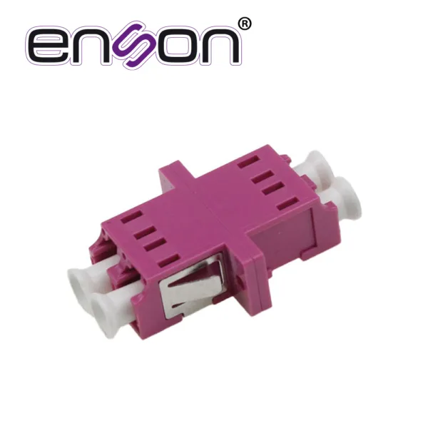 CONECTOR MODULAR DE FIBRA OPTICA ENSON ENS-LCUPC-OM4 CONECTOR DUPLEX LC-UPC OM4